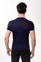Men's Slim Fit Basic Crew Neck Short Sleeve T-shirt Navy Blue - 5
