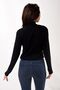 Women's Turtleneck Turtleneck Slim Fit Sweater Black - 5