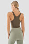 Jane Medium Supported Khaki Sports Bustier - 4
