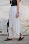 Women's Asymmetrical Capped Silk Shalwar Trousers - 4