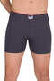 Men's 2-Piece (Smoked-Grey) Color Wide Cut 100% Cotton Buttoned Boxer-Shorts-Briefs Berrak / 1099