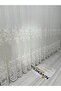 Nivemeshome Roya Gold Embroidered 5167 1/3 Frequent Pleated Tulle Curtain Apm - 5