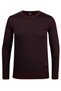 Men's Crew Neck Knitwear Burgundy Sweater Patterned Steel Knit Classic Fit - 5015C