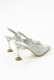 Fomax Stone Detailed Transparent Heeled Shoes - 2