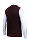 Men's V-Neck Knitwear Burgundy Sweater Patterned Colorful Winter Steel Knit Classic Fit - 5015H - 5
