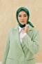 وشاح لامع منقوش - 8647 - زمردي - 2