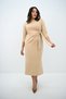 Women's Large Size Waist Tie Detailed Dress 5274-25 - 5