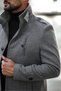 Men's Slim Fit Long Cashmere Coat - 5