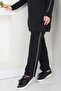 Women's Hooded Sleeve Striped Tracksuit Set - 3