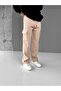 Men's baggy fit cargo sweatpants - beige - 3