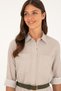 Women's Khaki Striped Mini Length Woven Dress 50289222-Vr027 - 2