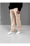 Men's baggy fit cargo sweatpants - beige - 4