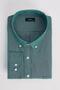 Men's Big Size Large Size Embroidered Oxford Texture Pocket Green Collar Buttoned Shirt - 2