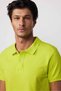 Men's Slim Fit Slim Fit 100% Cotton Plain Pique Green Polo Collar T-Shirt - 3