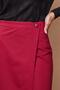 Women's High Waist Double-Breasted Model Lightweight Lycra Stylish Fabric Office Pencil Skirt - Burgundy - 7