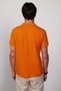 Men's Slim Fit Slim Fit 100% Cotton Plain Pique Orange Polo Collar T-Shirt - 5