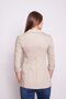 Capri Truvakar Arm Ornament Pocketed Hoop Office Blazer Fabric Jacket - Stone - 6