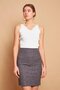 Winter Lycra Wool Fabric High Waist Above Knee Pencil Skirt-Herringbone - 2