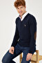 Men's Navy Blue Basic Sweater 50251886 -Vr033