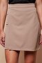 Women's Lightweight Lycra Fabric High Waist Wrap Double Breasted Lightweight Mini Pencil Skirt-Mink - 7