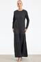 Simli Rayon Elbise SİYAH - 3