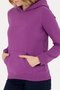 Women's Violet Hooded Basic Sweatshirt 50271557-Vr203 - 6