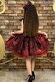 Girl's Sequined Embroidered Katkat Claret Red Evening Dress Age 4-7 - 5