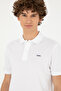 Men's Regular Fit Polo Neck White Basic T-Shirt 50284641-Vr013 - 2