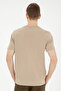 Men's Regular Fit Crew Neck Light Khaki T-Shirt 50282007-Vr183 - 5