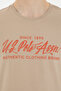 Men's Regular Fit Crew Neck Light Khaki T-Shirt 50282007-Vr183 - 7