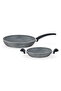 Gordes Granite Look 2 Piece Pan and Sauce Set - 6