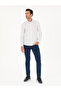 Navy Blue Slim Fit Long Sleeve Shirt 50218084-Vr033 - 4