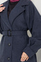 Laci Stamped Coat - Belted and Lined, 16124Bsk984-M - 5