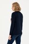 Women's Navy Blue Turtleneck Sweater 50272046-Vr033 - 5