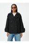 Women's Black Trench Coat 5Wak00227Ew - 3