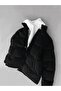 Men's Padded Nubuck Coat Black