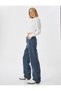 Striped Trousers Buttoned Straight Long Leg Cotton - Longer Straight Fit Jean - 2