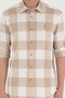 Men's Khaki Long Sleeve Shirt 50283363-Vr027 - 6