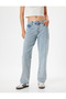 Rhinestone Straight Leg Regular Waist Jeans - Straight Fit Jeans - 3