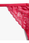 Heart Patterned Lace String Panties - 3