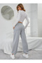 Gray Wide Cut Jogger Leg Sweatpants
