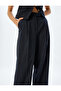 High Waist Fabric Pants Pleat Detailed Straight Wide Leg Pocket - 5