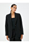 Blazer Jacket with Double Breasted Closure and Pocket Detail - 3