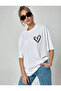   Unisex Printed Oversize T-Shirt - White - 6