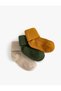 Set of 3 Cotton Socks - Multicolored