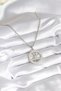 316L Steel Silver Color Zircon Stone Dream Catcher Model Urination Detail Women's Necklace - 2