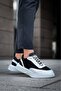 Ba0354 Casual Lace-Up Men's White Piece White High Sole Sneakers - 5