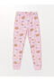 Lcwk Crew Neck Printed Long Sleeve Girls Pajamas Set and Buckle - 4
