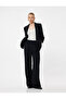 3/4 Sleeve Double Breasted Blazer Jacket with Flap Pocket Detail - 2
