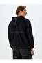 Hooded Denim Jacket Oversize Zipper Pocket Detail Cotton - 4